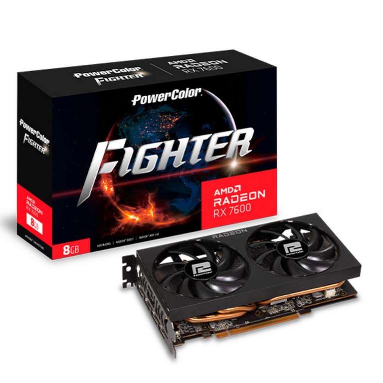 [Сочи] Видеокарта PowerColor RX7600 Fighter 8GB GDDR6 128-bit DPx3 HDMI