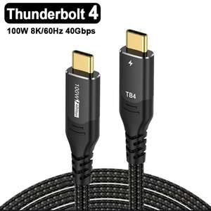 Кабель USB Type-C Thunderbolt 4, 100 Вт, 40 Гбит/с
