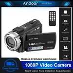 Видеокамера Andoer V12, 1080P, 30Мп, 16X Zoom