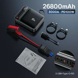 Автомобильное пусковое устройство Baseus Ultra Car Jump Starter (26800 mAh, 3000A, PD 100W, LED)