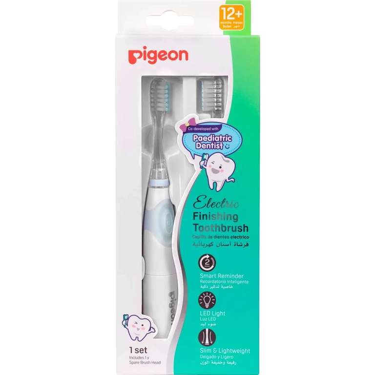 Pigeon Электрическая зубная щетка и сменные насадки (для детей от 12 мес.)