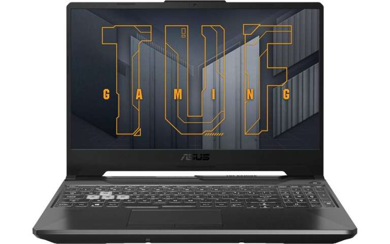 15.6" Ноутбук ASUS TUF Gaming F15 FX506HM-HN130 черный Full HD, 144Гц, RTX 3060 95Вт,Intel Core i5-11400H, IPS, RAM 8 ГБ, SSD 512 ГБ, без ОС