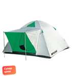 Палатка Palisad Camping двухслойная трехместная белая/зеленая/черная (+1192 бонуса)
