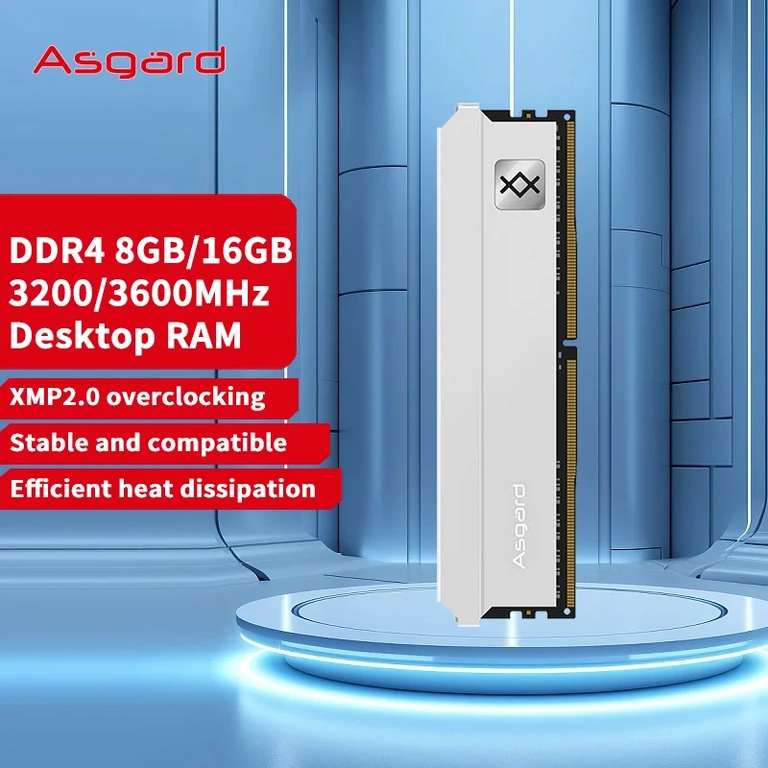 Оперативная память Asgard DDR4, 8 ГБ, 3200 МГц