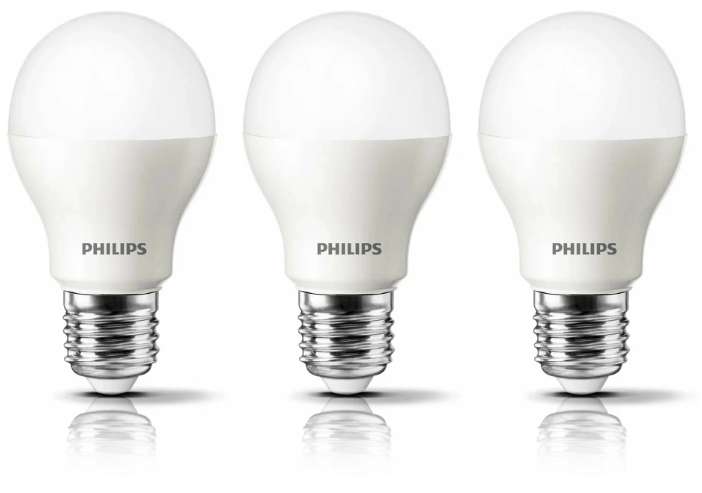 [Philips Essential LED], упаковка светодиодных ламп 3 шт., 11W, E27, 3000K