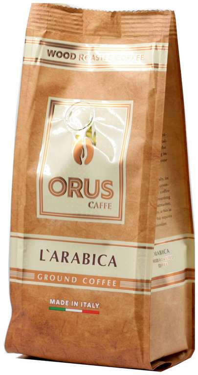 Кофе молотый Orus Caffe L'arabica молотый 220 гр (Италия) (с баллами 80 руб/шт)