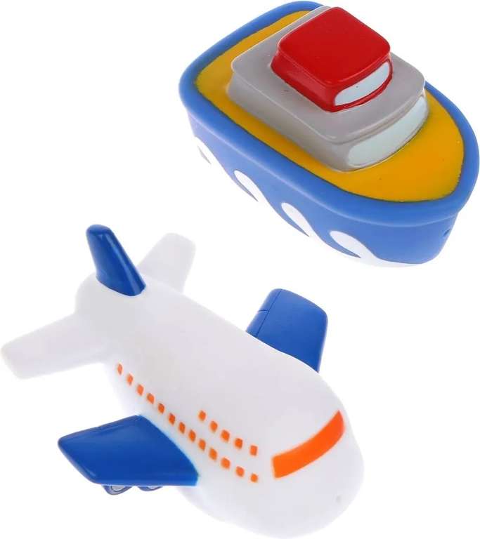 Набор для купания (2 игрушки: Самолет и пароход)