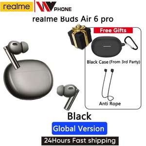 Беспроводные наушники Realme Buds Air 6 Pro + чехол и "антипотеряшка"