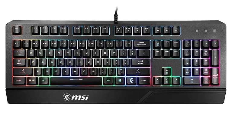 Клавиатура MSI Vigor GK20 (104 клавиши, RGB, водостойкая)