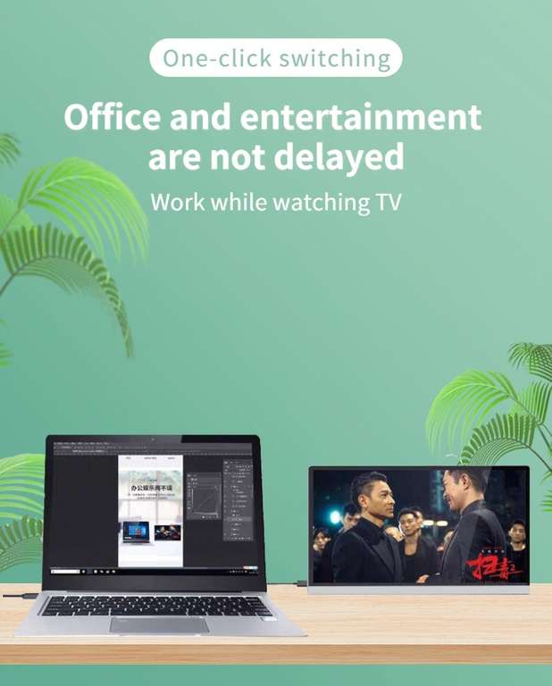 Портативный монитор DIKELANG 15.6 FHD, IPS, 60 Гц