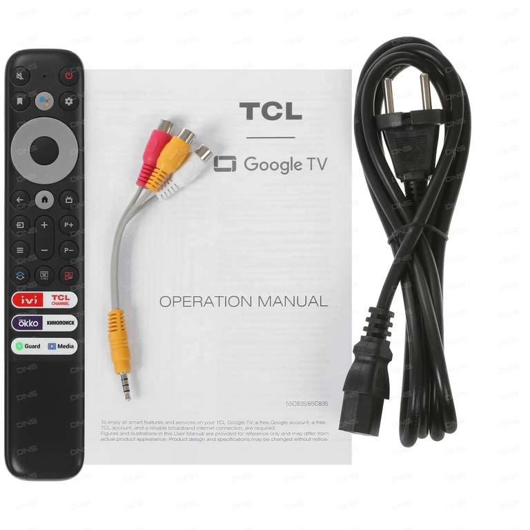 Телевизор TCL 65C835 (65", Mini LED, QLED, VA, 4K, 120 Гц, Google TV)