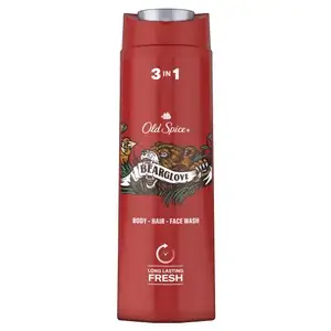 OLD SPICE мужской гель для душа + шампунь 3в1 Bearglove 400 мл (с Озон картой)