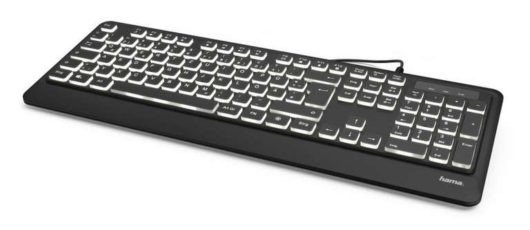 Клавиатура с подсветкой HAMA KC-550, USB, черный цвет