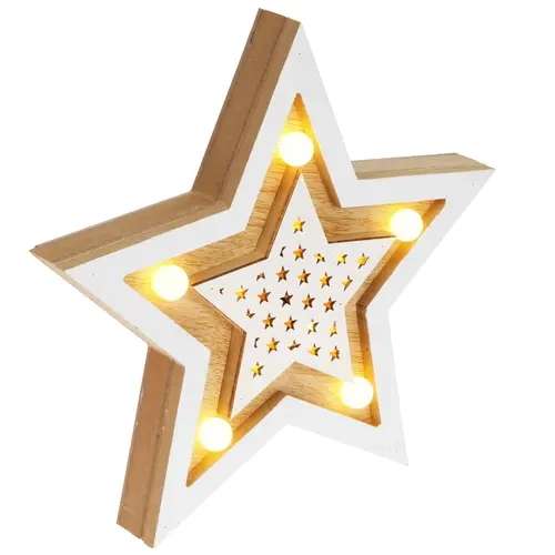Декоративный светильник NEON-NIGHT Звезда двойная, 30 см.