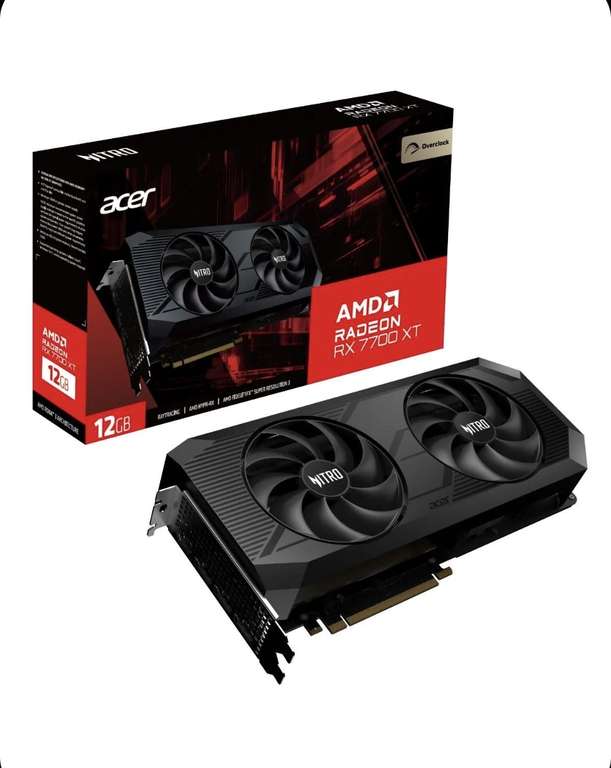 Видеокарта Acer Radeon RX 7700 XT 12 ГБ (ozon карта)