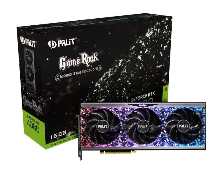 Видеокарта Palit GeForce RTX 4080 16 ГБ NED4080019T2-1030G GameRock (из-за рубежа, по OZON карте)