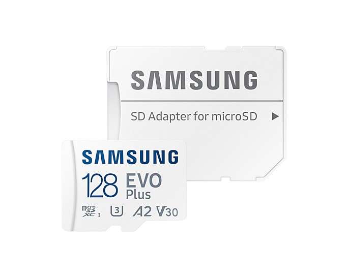 Карта памяти Samsung microSDXC Class 10 UHS-I U3+ microSD Adapter 128GB (MB-MC128KA/APC)