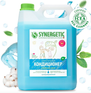 Кондиционер для стирки белья SYNERGETIC Утренняя роса, 5 л