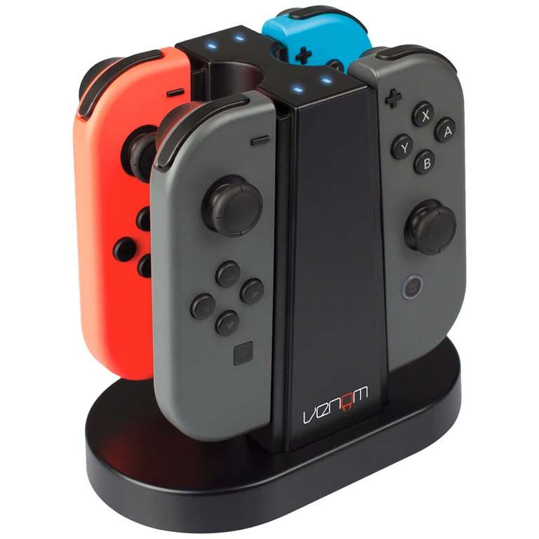 Зарядное устройство Venom Nintendo Switch Quad Charger для четырёх контроллеров Joy-Con (+ еще аксессуары по 79 руб. в описании)