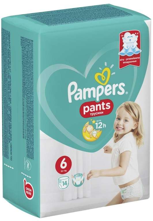 Pampers трусики Pants 6 (15+ кг), 14 шт.