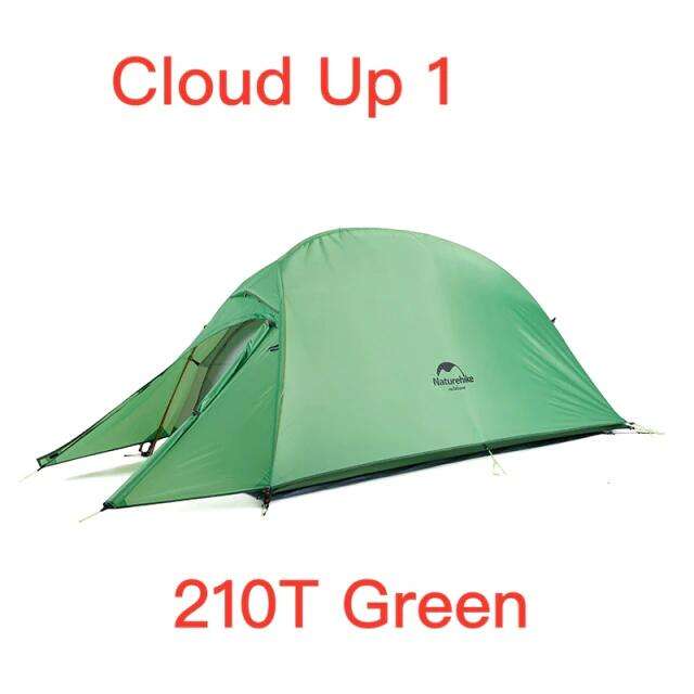 Туристическая палатка Naturehike (напр. Naturehike CloudUp1 210T Green)