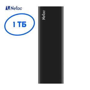 Внешний SSD Netac Z SLIM (NT01ZSLIM-001T-32BK) 1ТБ (с Озон картой)