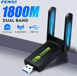 WiFi6 адаптер Fenvi USB 3.0 AX1800