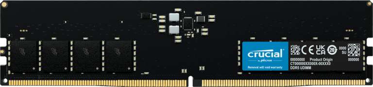 Модуль памяти Crucial DDR5 4800 МГц 32 ГБ (2x16 ГБ)