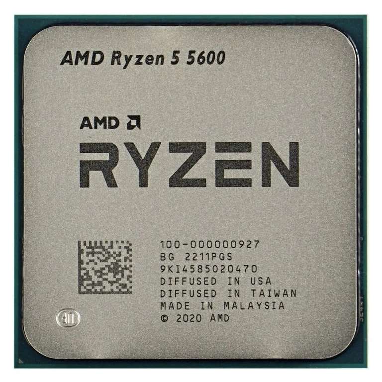 AMD Процессор Ryzen5 5600 OEM (без кулера) (из-за рубежа, с Озон картой)