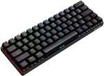Клавиатура игровая беспроводная механическая Redragon K613P-KBS Jax Pro RGB , 63 клавиши, компактный дизайн (из-за рубежа)