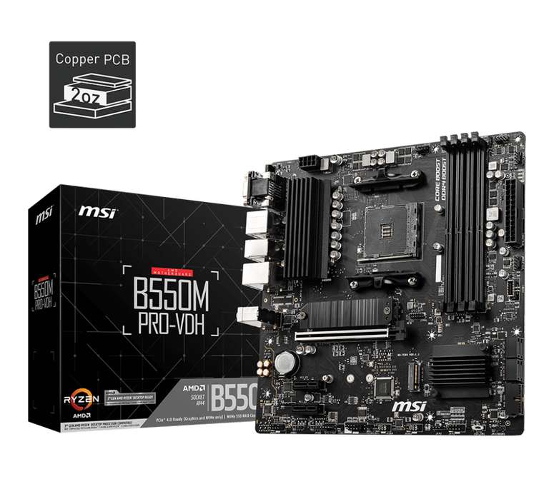 Материнская плата MSI B550M PRO-VDH (с картой Яндекс Пэй) (персональная цена может отличаться на аккаунтах)