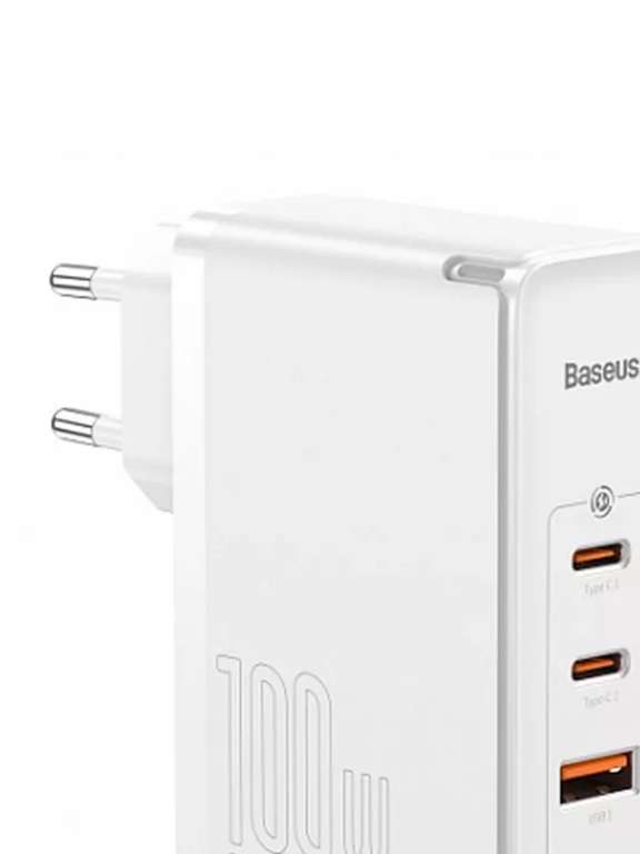 Сетевое зарядное устройство BASEUS GaN2 Pro Quick Charger 2C+2U 100W EU