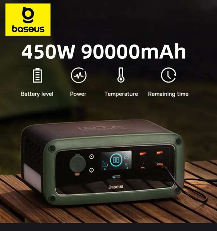 Портативная электростанция BASEUS 90000mAh 288Wh 450W