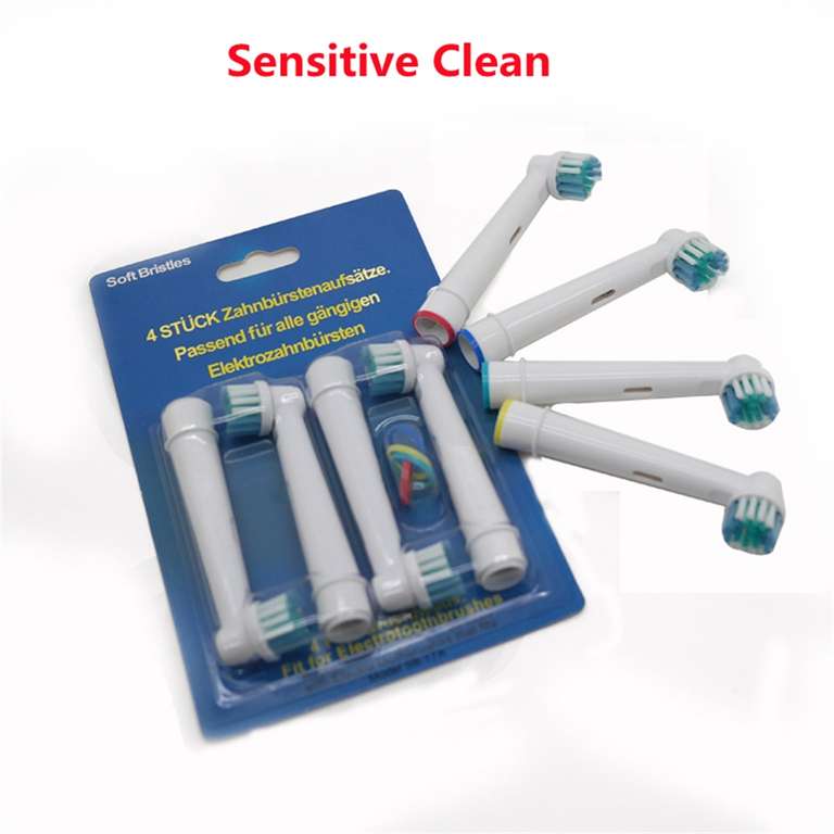 Насадки сменные для зубной щетки Braun Oral B, 4 шт., для чувствительной чистки, SB-17A