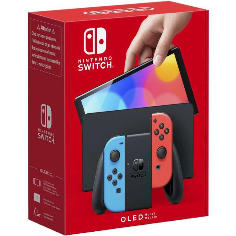 Nintendo Switch OLED White/Neon цена по СБП