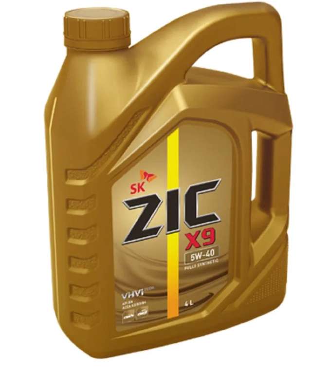 Моторное масло ZIC X9 5W-40 Синтетическое 4 л (при оплате Ozon Картой)