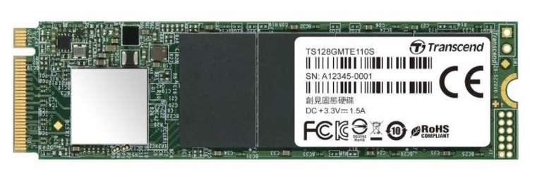 SSD-накопитель M.2 NVME 128 GB Transcend (TS128GMTE110S)