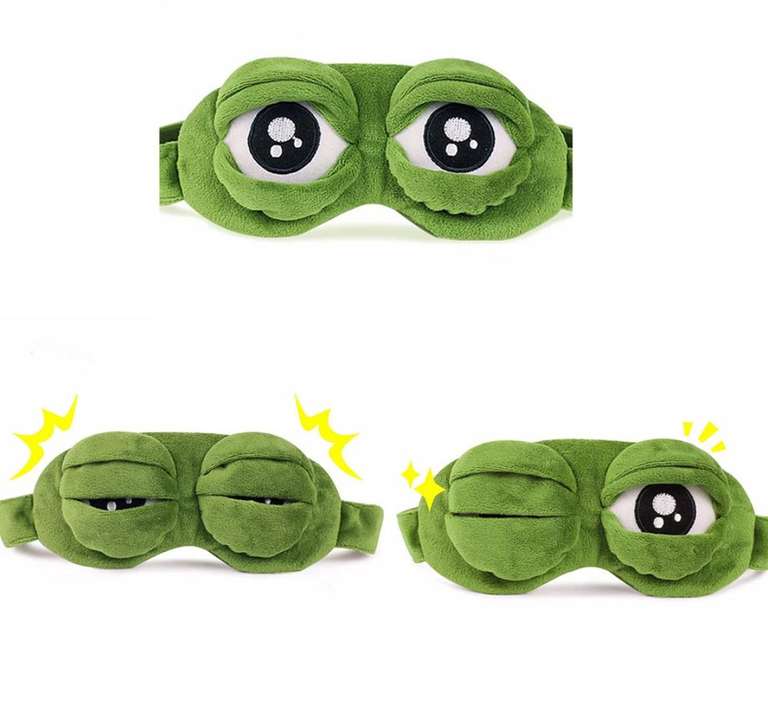 Маска для сна в виде лягушки Frog Eye Mask Cover