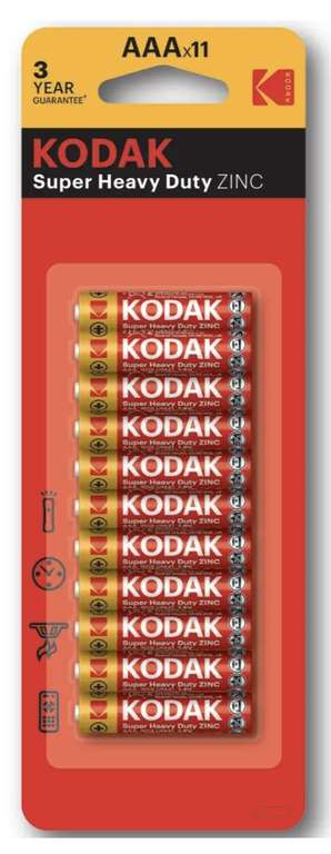 Батарейки солевые мизинчиковые Kodak R03-11BL ААА, 11 шт.