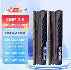 Оперативная память KingBank DDR4 16gbx2 3600 МГц XMP