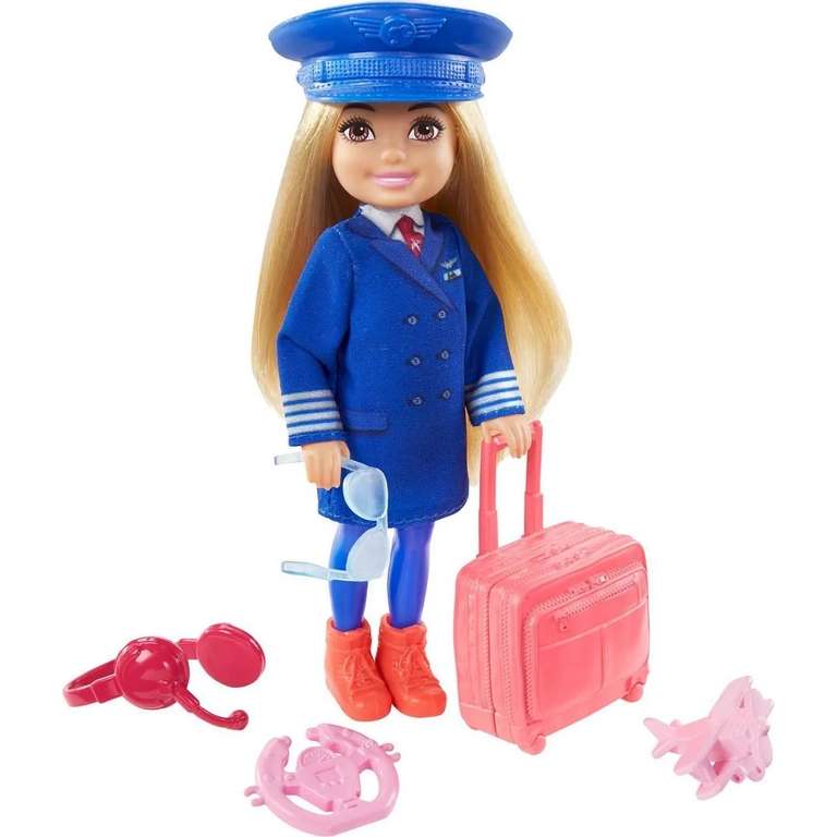 Набор Barbie Карьера Челси Пилот кукла+аксессуары GTN90