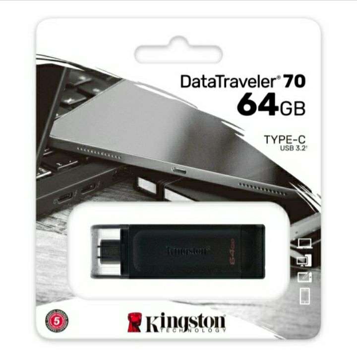 Флеш-диск Type C Kingston 64GB DataTraveler 70 OTG (DT70/64GB)