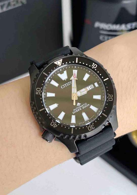 Механические наручные часы Citizen NY0139-11E 200M (с автоподзаводом, сапфировое стекло, водостойкость WR 200, страна Япония)
