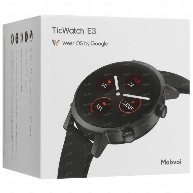 Смарт-часы TicWatch E3 на wear os