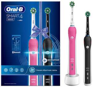 Электрическая зубная щетка Oral-B Smart 4 4900 2 шт.