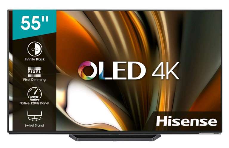 Телевизор HISENSE 55A85H OLED, 55", SmartTV + 92494 бонуса