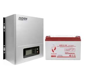 Комплект ИБП Hiden Control HPS20-0612N + АКБ Рубин 12-100 Ah (цена с ozon картой)
