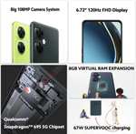Смартфон OnePlus Nord CE 3 Lite, 5G, Snapdragon 695, 8/256 Гб