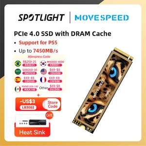 SSD Movespeed With DRAM Cache 4TB (PCIE 4.0 NVME)