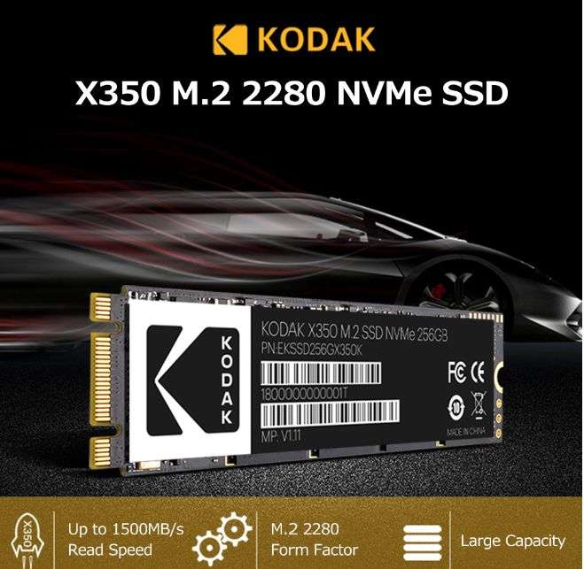 SSD KODAK NVME M2 512Gb 3.0x4
